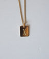 Letter Plate Necklace