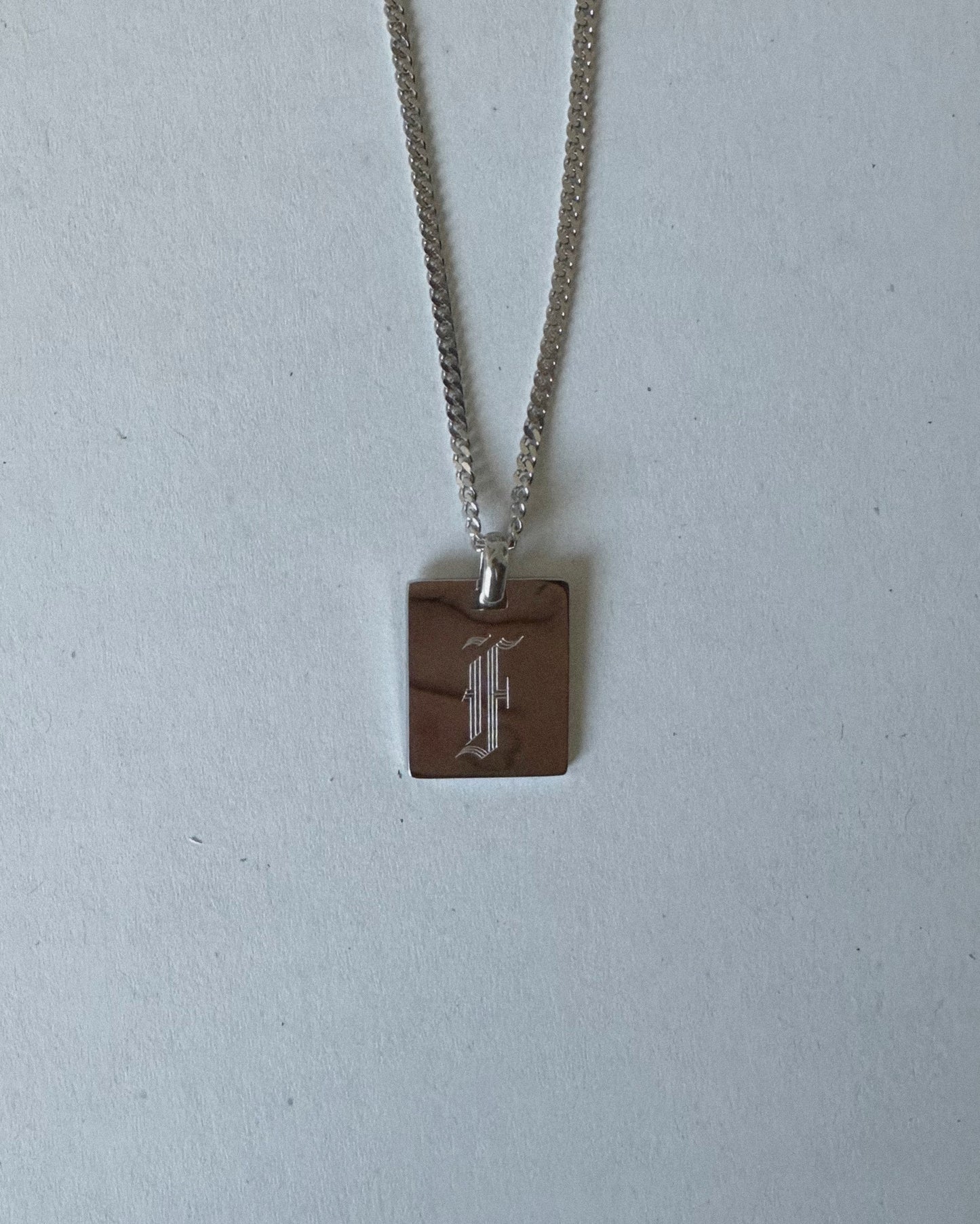 Letter Plate Necklace