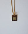 Letter Plate Necklace