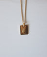 Letter Plate Necklace