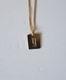 Letter Plate Necklace