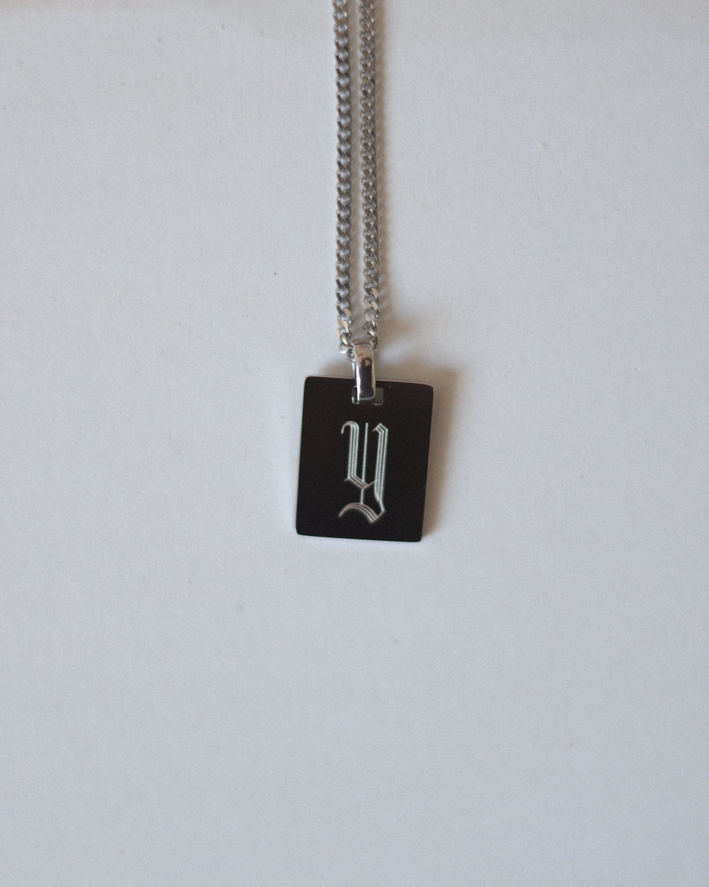 Letter Plate Necklace