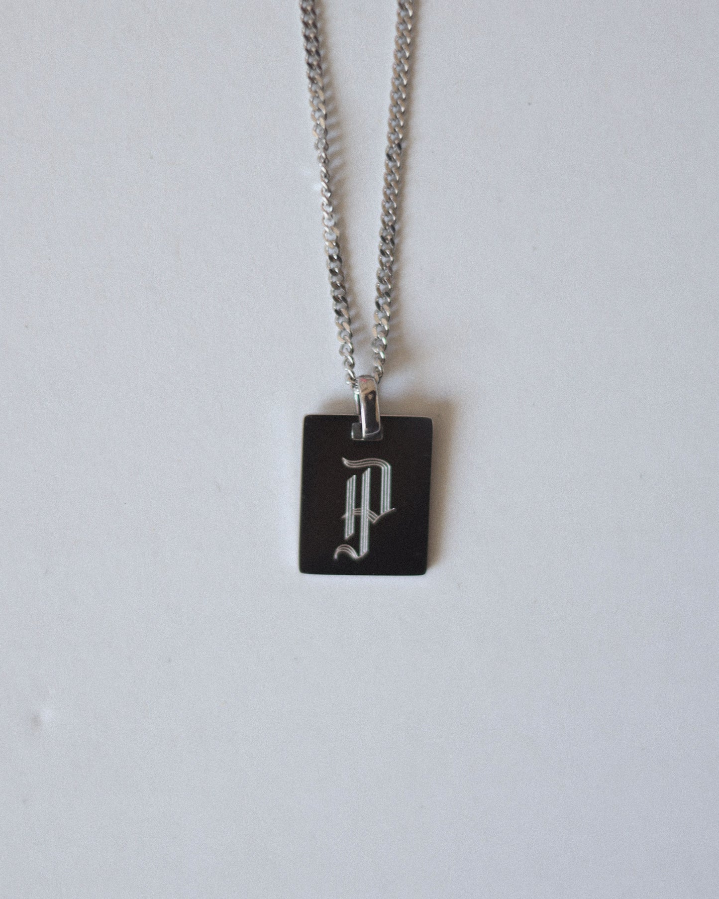 Letter Plate Necklace