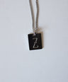 Letter Plate Necklace