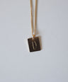 Letter Plate Necklace