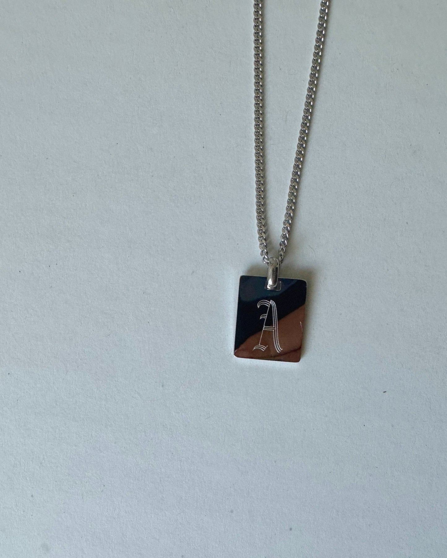 Letter Plate Necklace