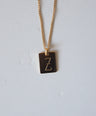 Letter Plate Necklace