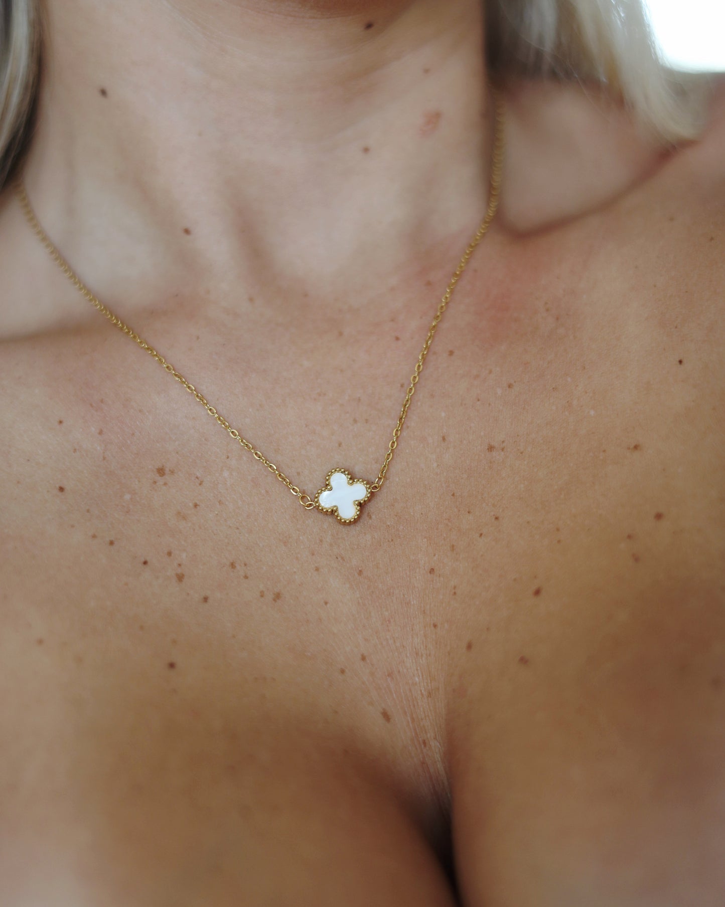 White Clover Necklace